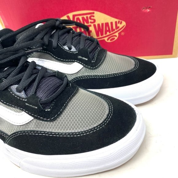 VANS Wayvee Shoes Low Suede Mesh Black Gray Sneakers Skate MENS SIZE 7.0 - Picture 8 of 10
